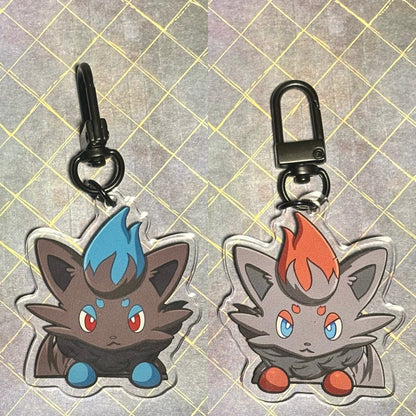 Peeking 2” Double-sided Shiny Shapeshifter Fanart Acrylic Keychain Charm