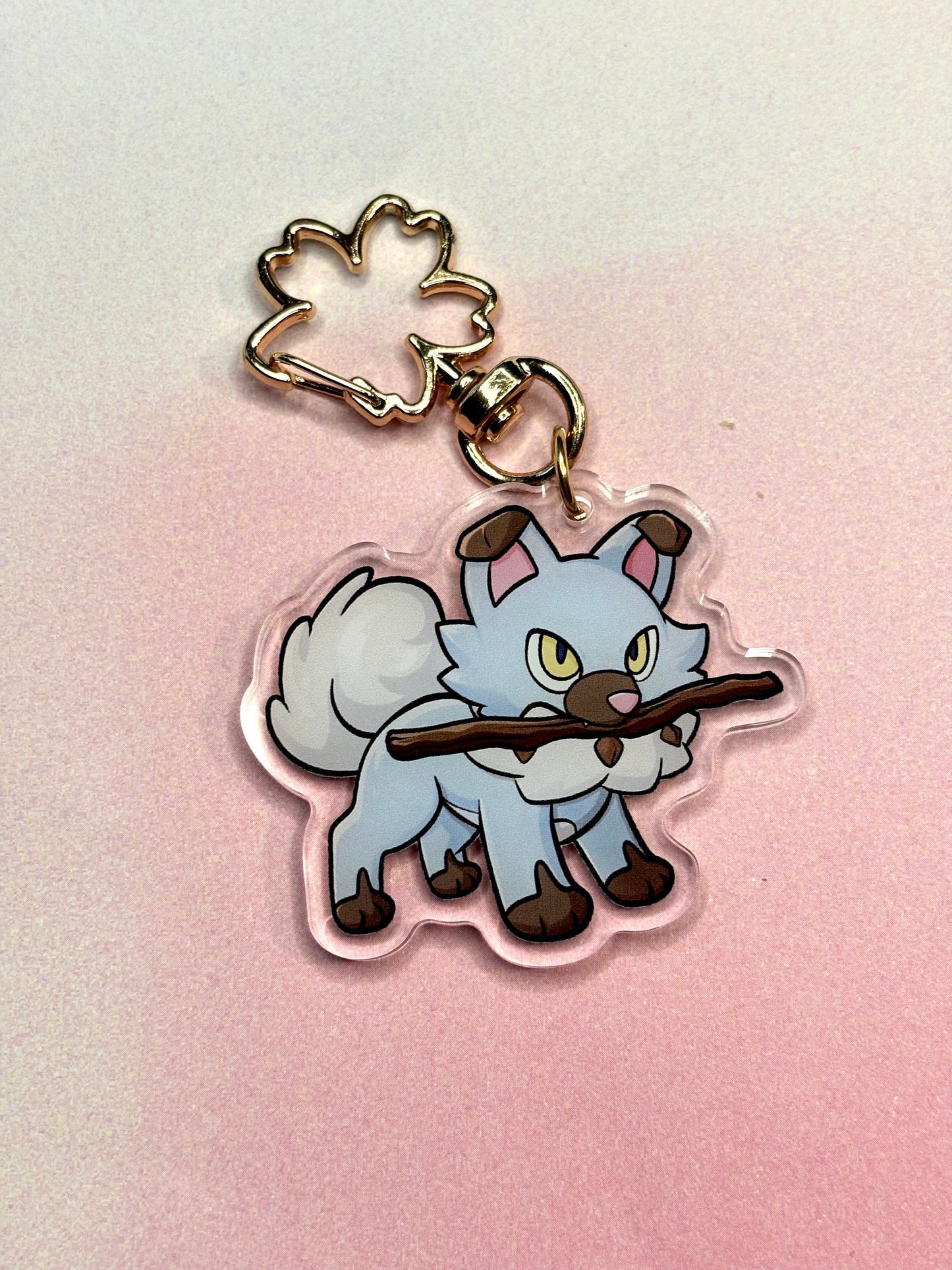 Adorable Double-sided Dog Keychain | 2" Acrylic Charm | Fanart
