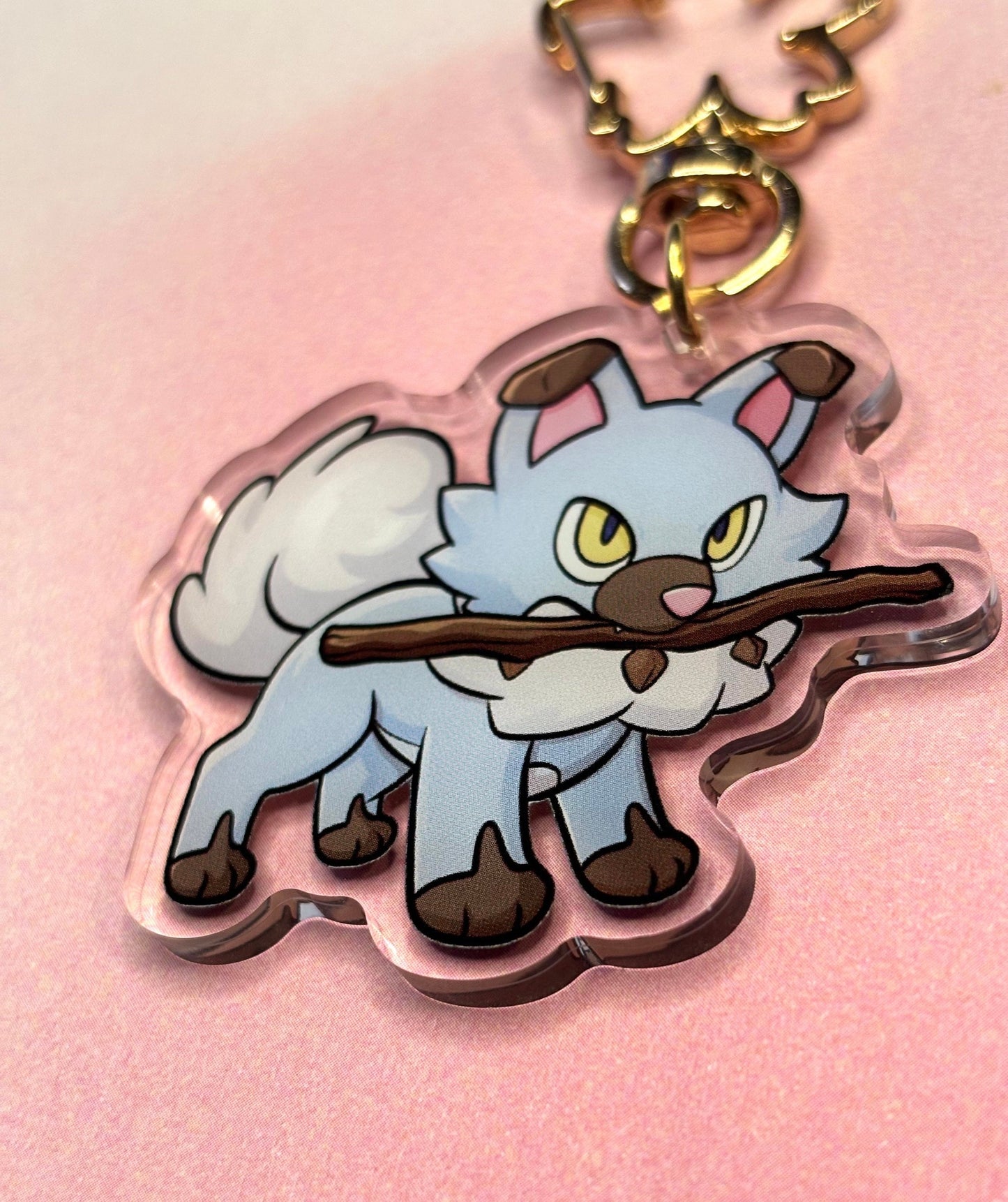 Adorable Double-sided Dog Keychain | 2" Acrylic Charm | Fanart