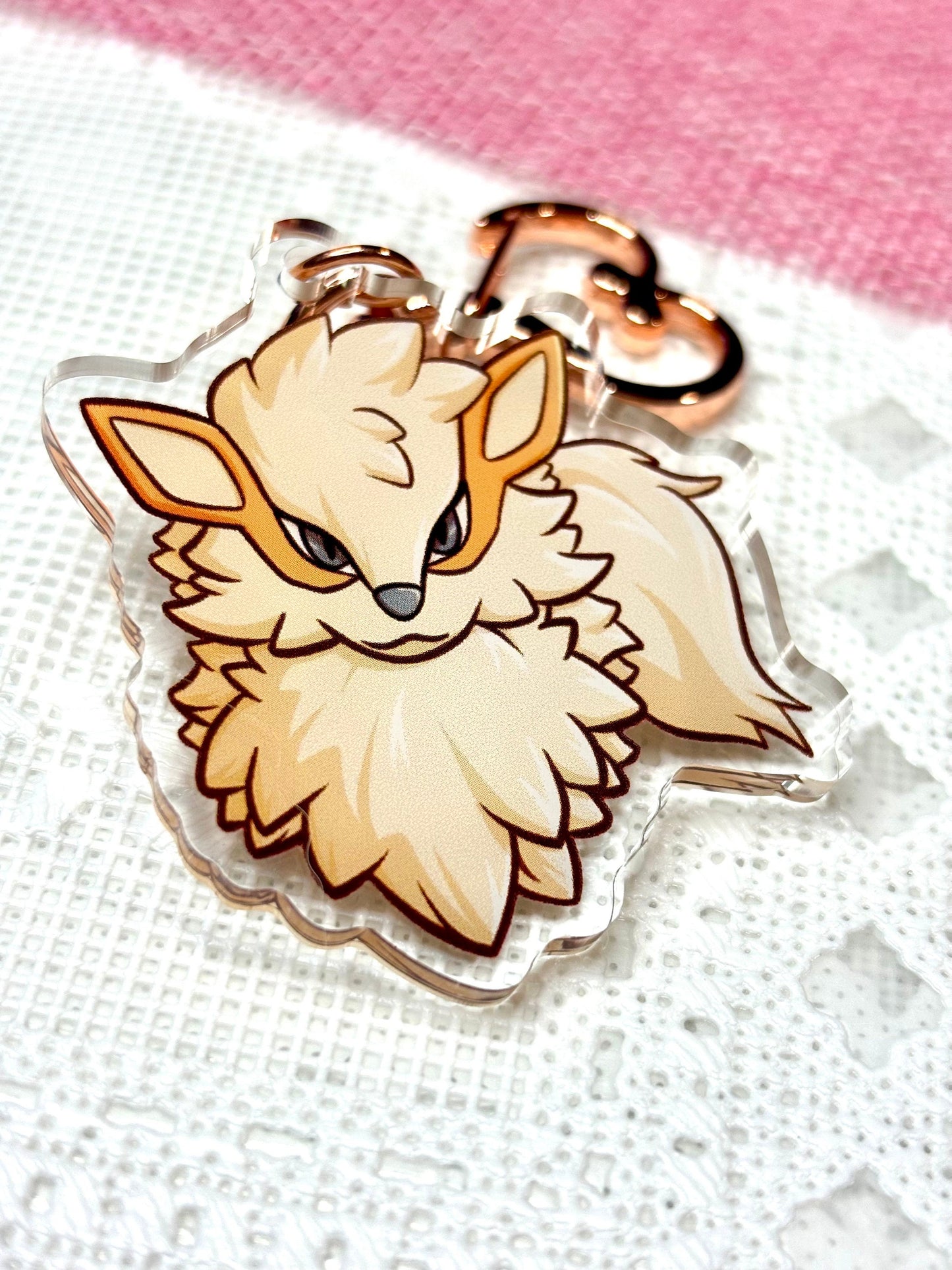 Fire Dog Keychain: Fanart | 2” Acrylic Charm
