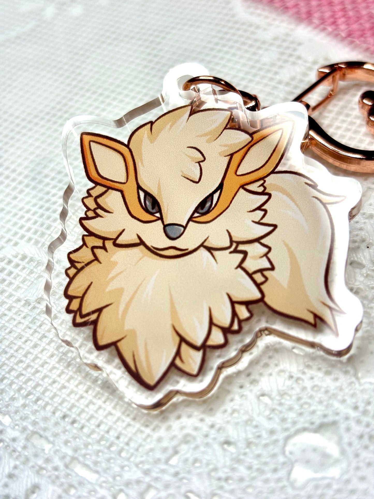 Fire Dog Keychain: Fanart | 2” Acrylic Charm