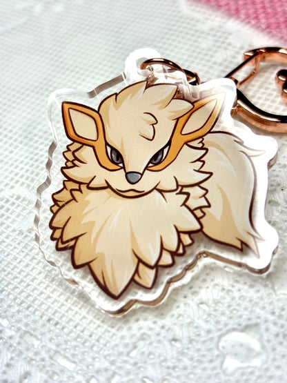 Fire Dog Keychain: Fanart | 2” Acrylic Charm