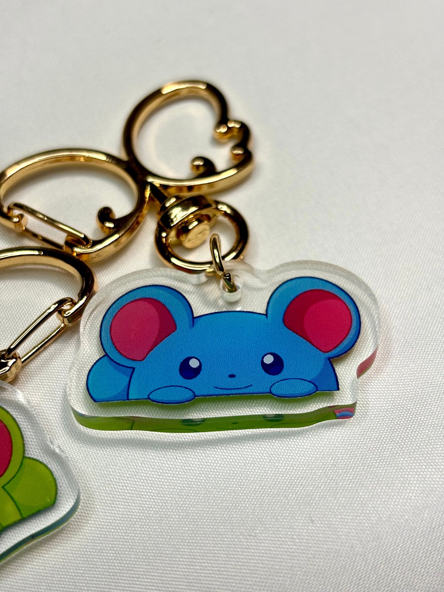 Shiny Water Mon Charms | Fanart Acrylic Keychain Gifts