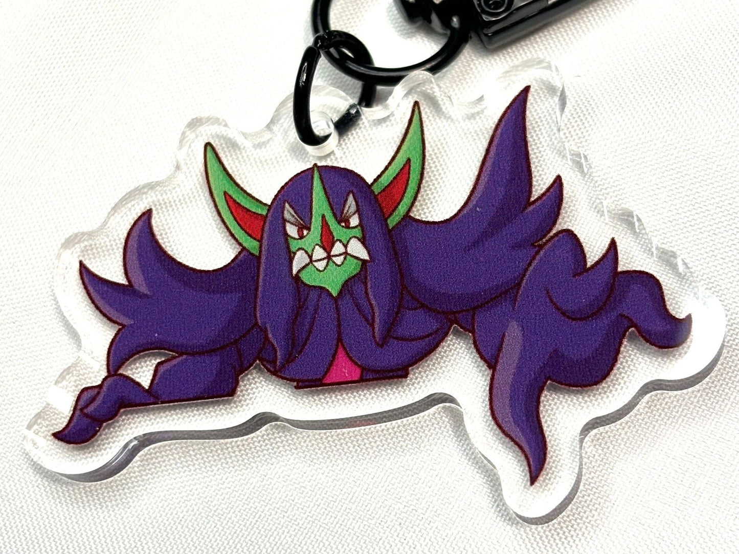 Double-sided Shiny Grimmsnarl Fanart Keychain | 2” Charm