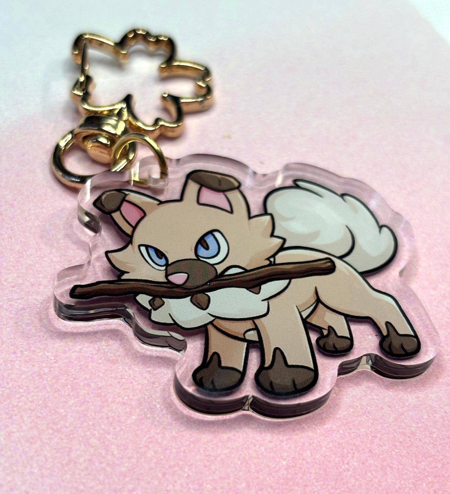 Adorable Double-sided Dog Keychain | 2" Acrylic Charm | Fanart