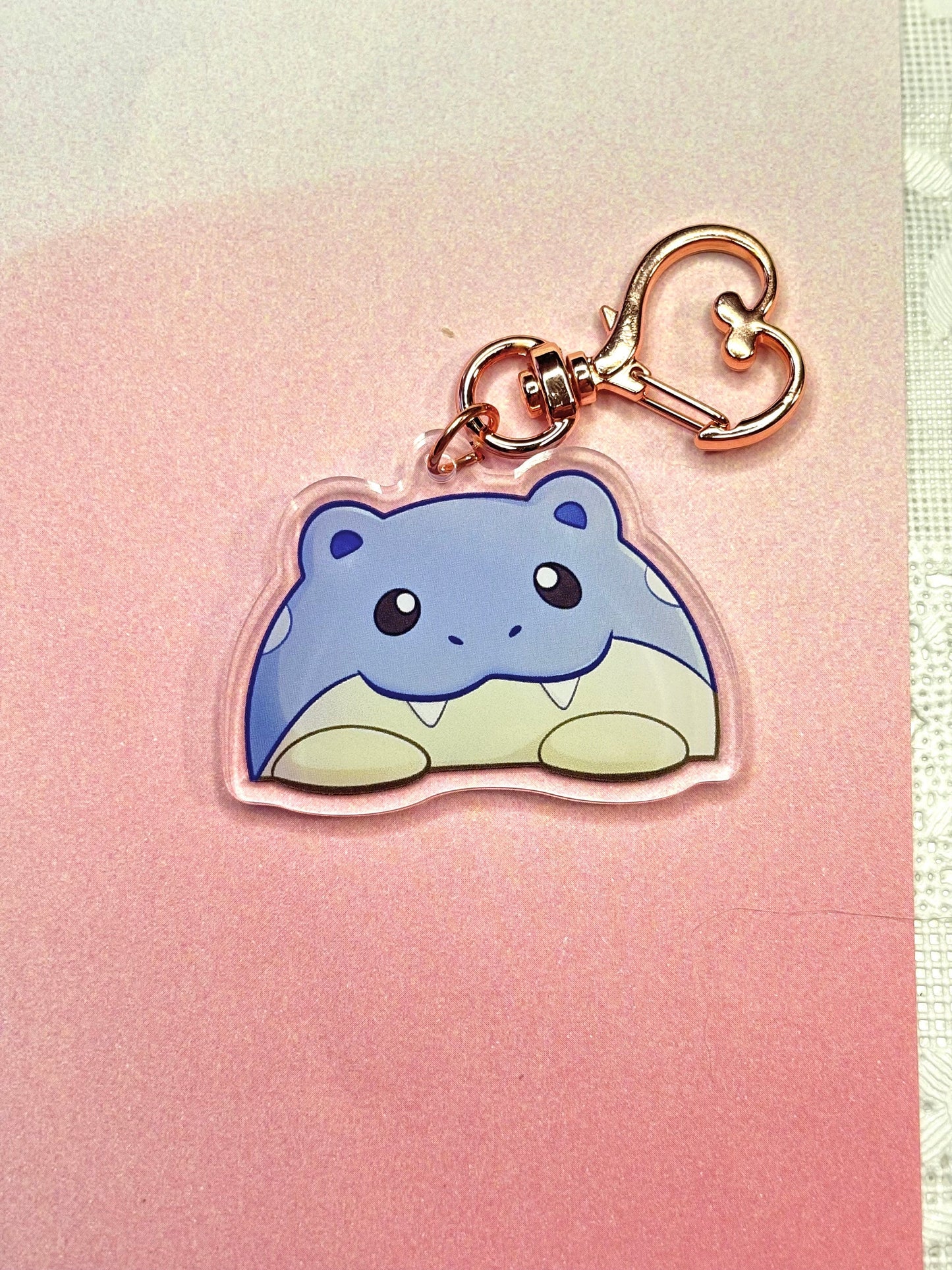 Double-sided Orb Seal Fanart Keychain | 2" Shiny Acrylic Charm