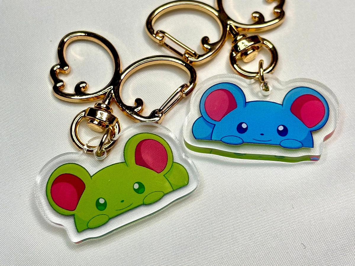 Shiny Water Mon Charms | Fanart Acrylic Keychain Gifts
