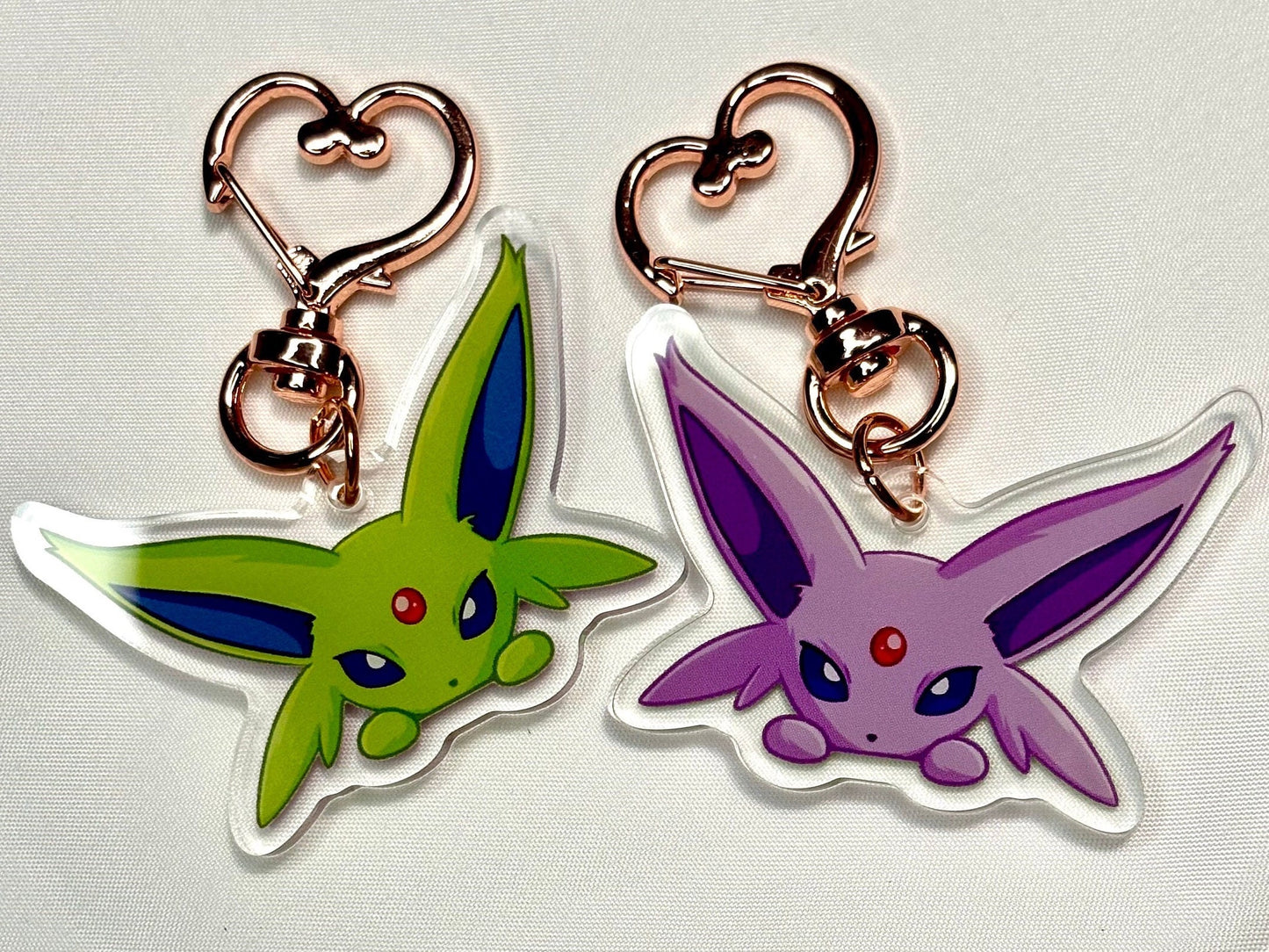 Vee Fanart Acrylic Keychain | Shiny Double-Sided Eeveelution Charm