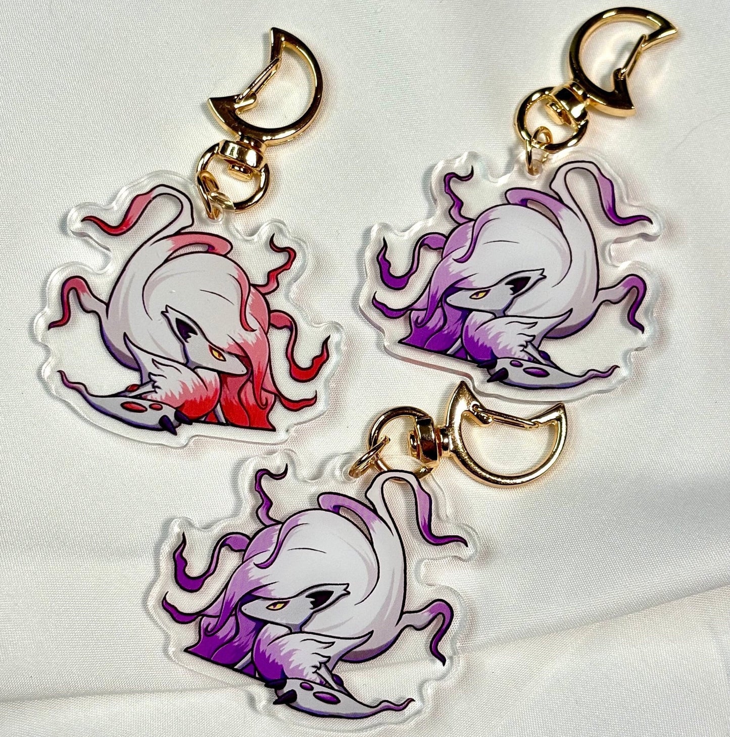 Hisuian Werewolf Keychain: Shiny Peeking Acrylic Charm