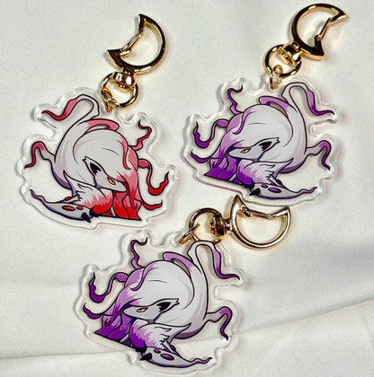 Hisuian Werewolf Keychain: Shiny Peeking Acrylic Charm