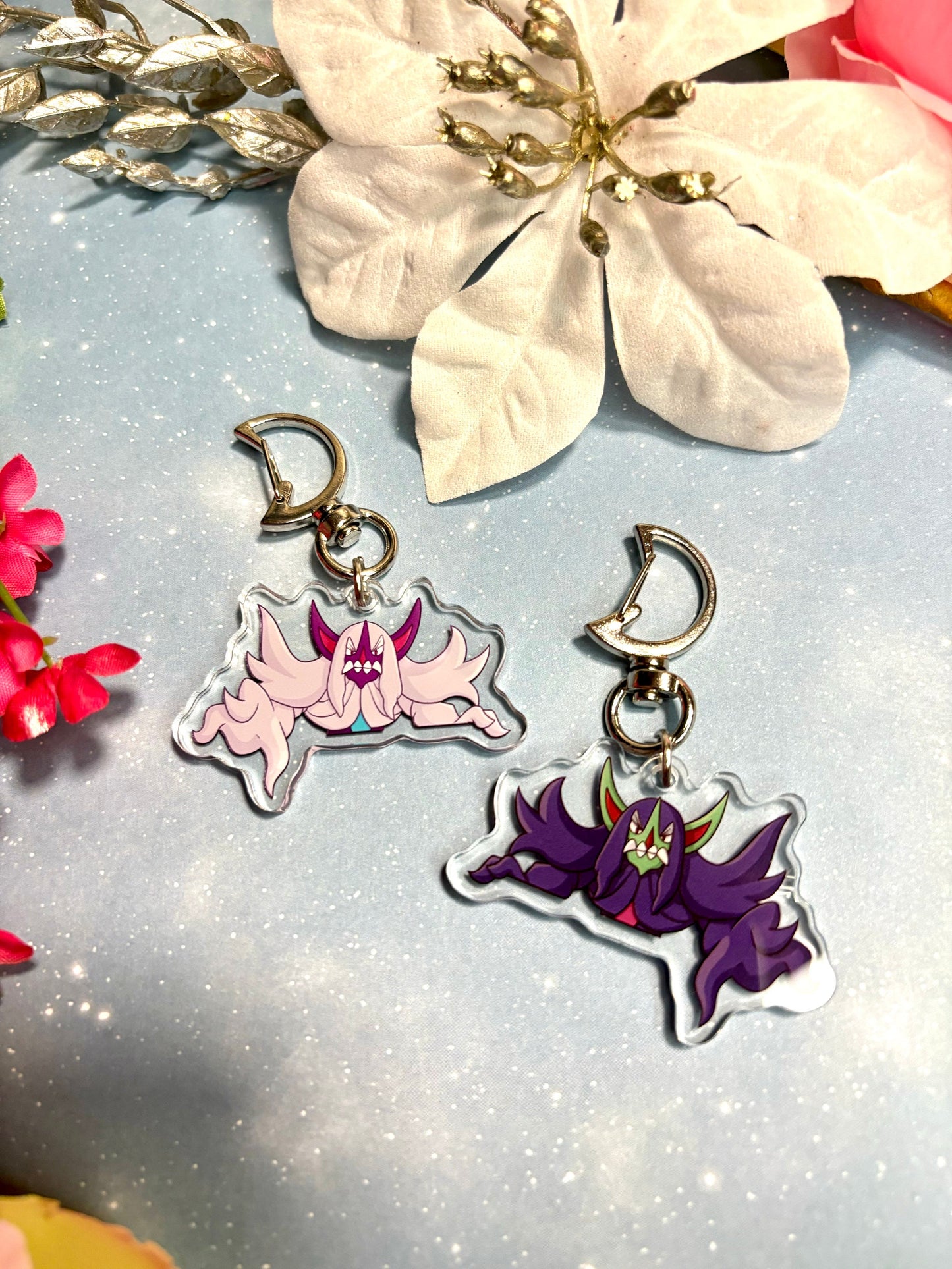 Double-sided Shiny Grimmsnarl Fanart Keychain | 2” Charm