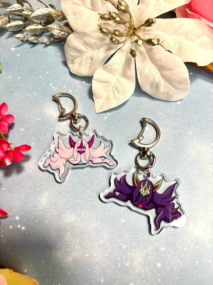 Double-sided Shiny Grimmsnarl Fanart Keychain | 2” Charm