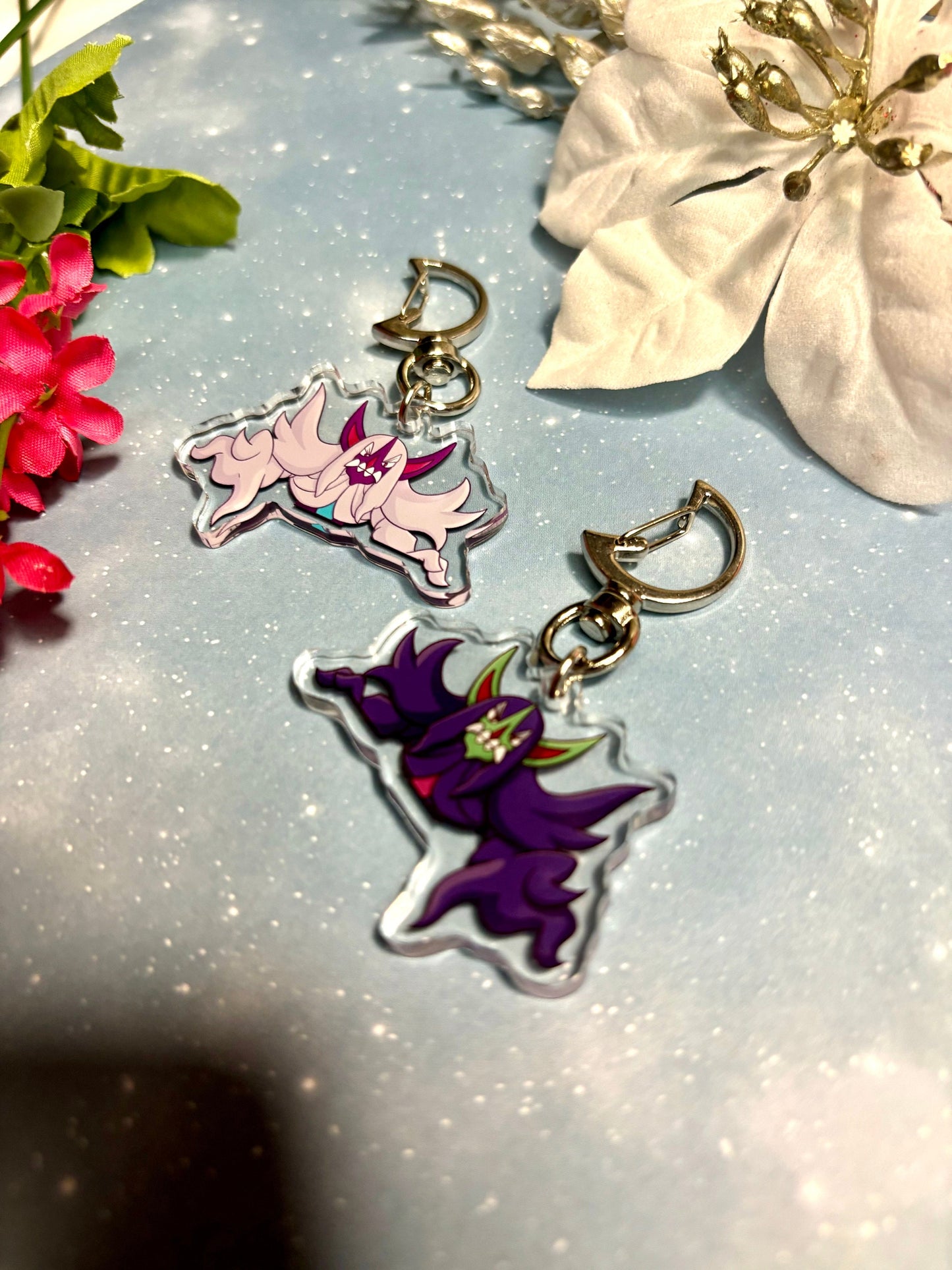Double-sided Shiny Grimmsnarl Fanart Keychain | 2” Charm