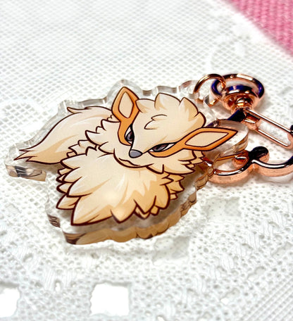 Fire Dog Keychain: Fanart | 2” Acrylic Charm