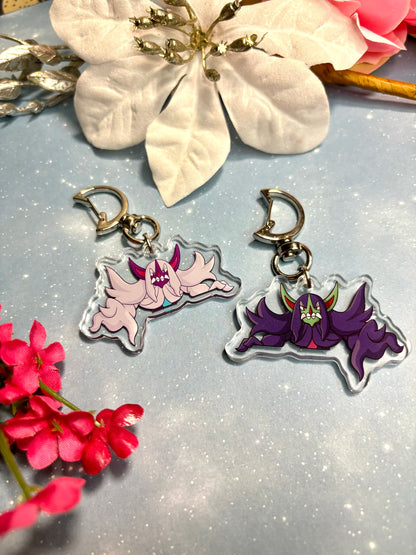 Double-sided Shiny Grimmsnarl Fanart Keychain | 2” Charm