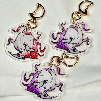 Peeking Shiny Hisuian Shapeshifter Fanart Keychain | 2” Acrylic Charms