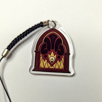 Radio Demon Phone Charm | Alastor 1” Double-Sided Acrylic with Phone Strap