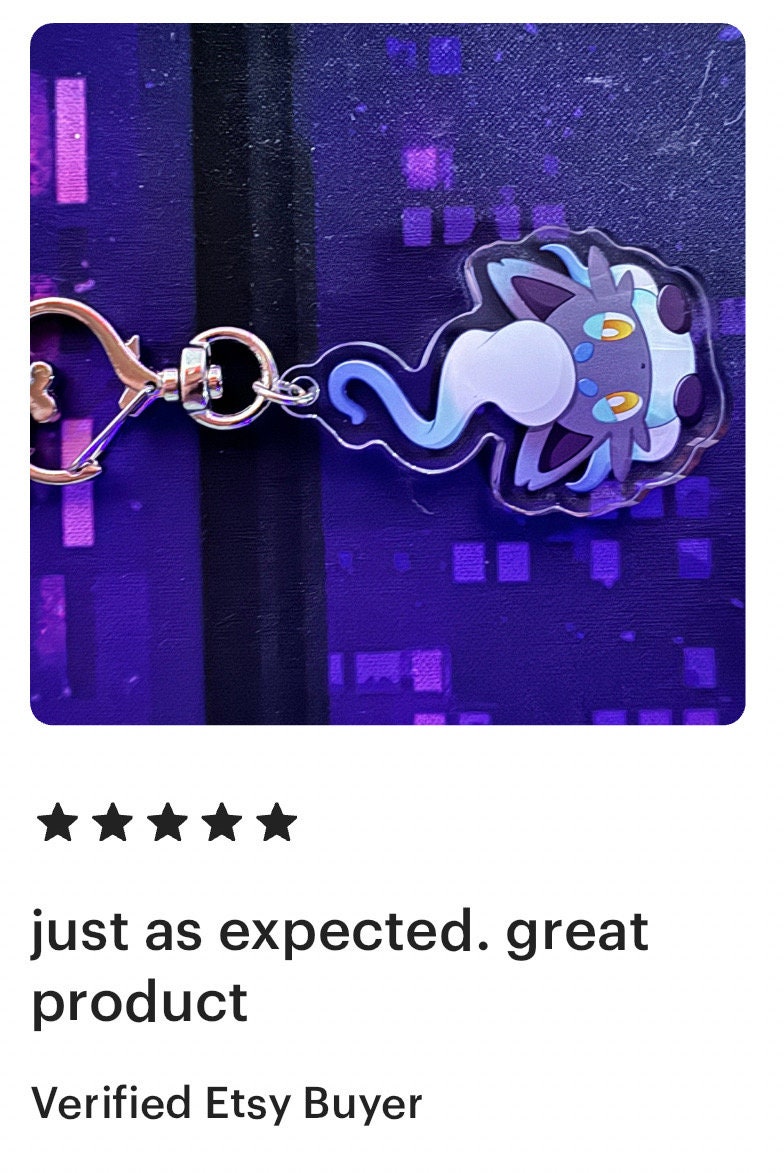 Peeking Shiny Hisuian Shapeshifter Fanart Keychain | 2” Acrylic Charms