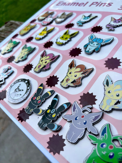 Elemental Vees Ensemble: Hard Enamel Pin Collection | Fan Art Gifts