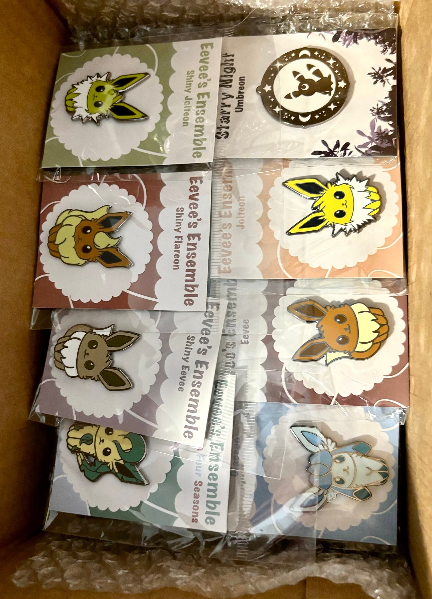 Elemental Vees Ensemble: Hard Enamel Pin Collection | Fan Art Gifts
