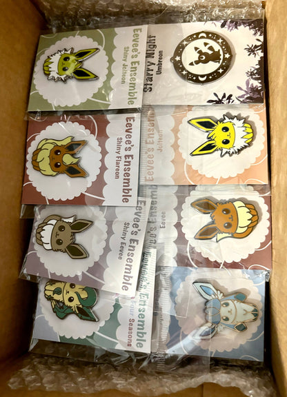 Elemental Vees Ensemble: Hard Enamel Pin Collection | Fan Art Gifts
