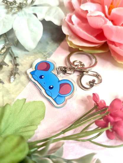 Shiny Water Mon Charms | Fanart Acrylic Keychain Gifts