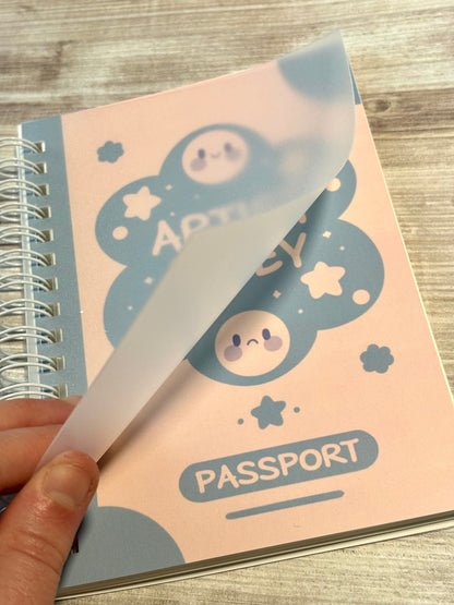Reusable Sticker Book | A6 Artist Alley Passport Notebook for Sticker Collectors