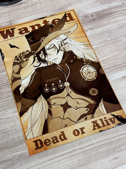 Boothill Wanted Poster Art Print: Honkai Star Rail Fanart