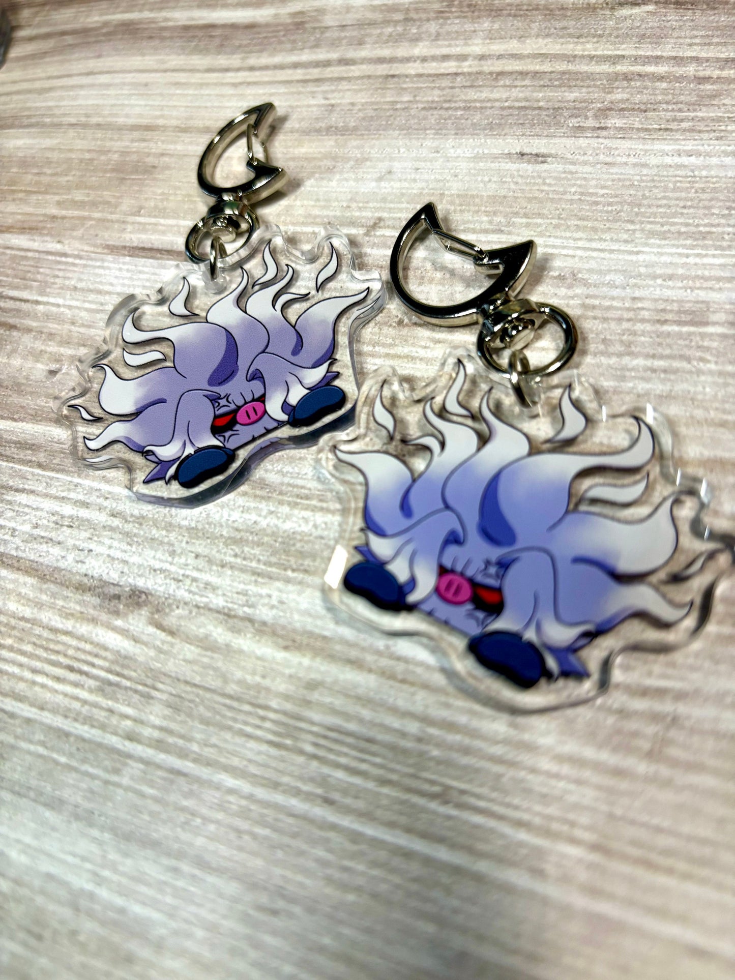 Peeking Shiny Angry Monkey Acrylic Keychain | Cute Videogame 2 Inch Charms