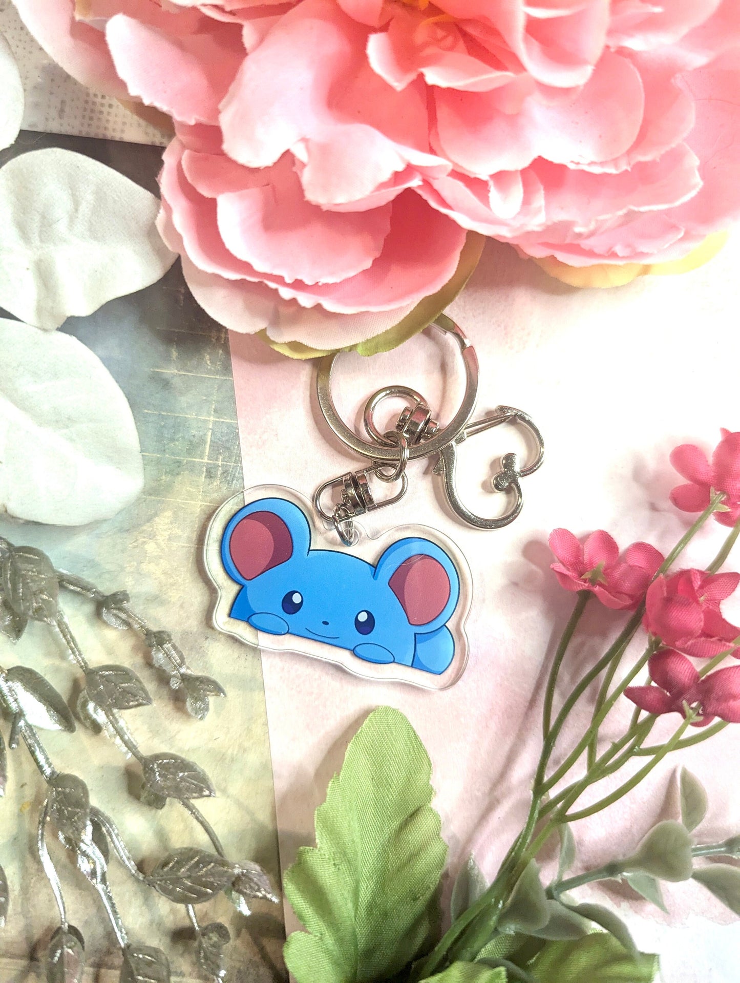 Shiny Water Mon Charms | Fanart Acrylic Keychain Gifts