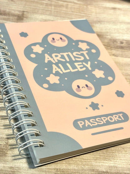 Reusable Sticker Book | A6 Artist Alley Passport Notebook for Sticker Collectors