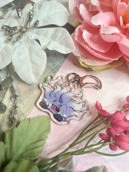Peeking Shiny Angry Monkey Acrylic Keychain | Cute Videogame 2 Inch Charms