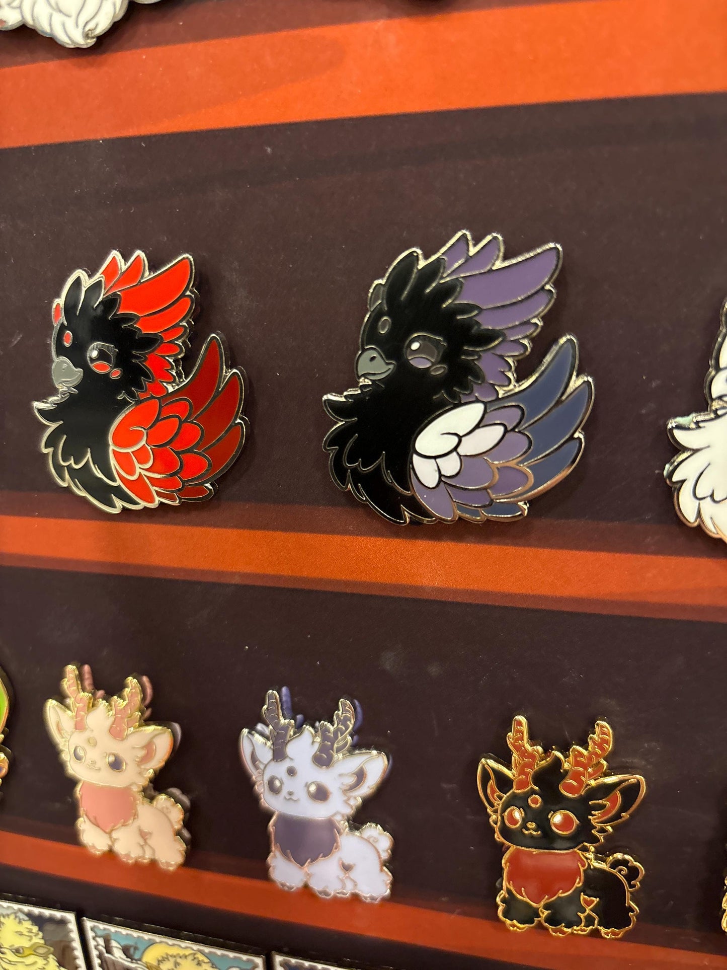 Mythical Creatures Hard Enamel Pin: Cerberus, Phoenix, Kirin, Gryphon