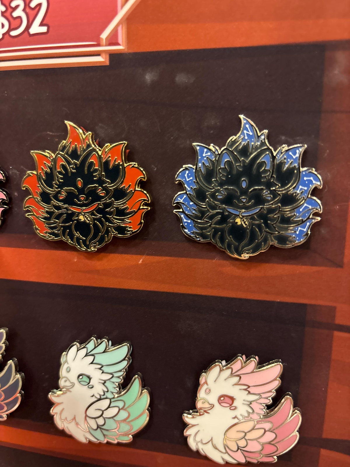 Mythical Creatures Hard Enamel Pin: Cerberus, Phoenix, Kirin, Gryphon