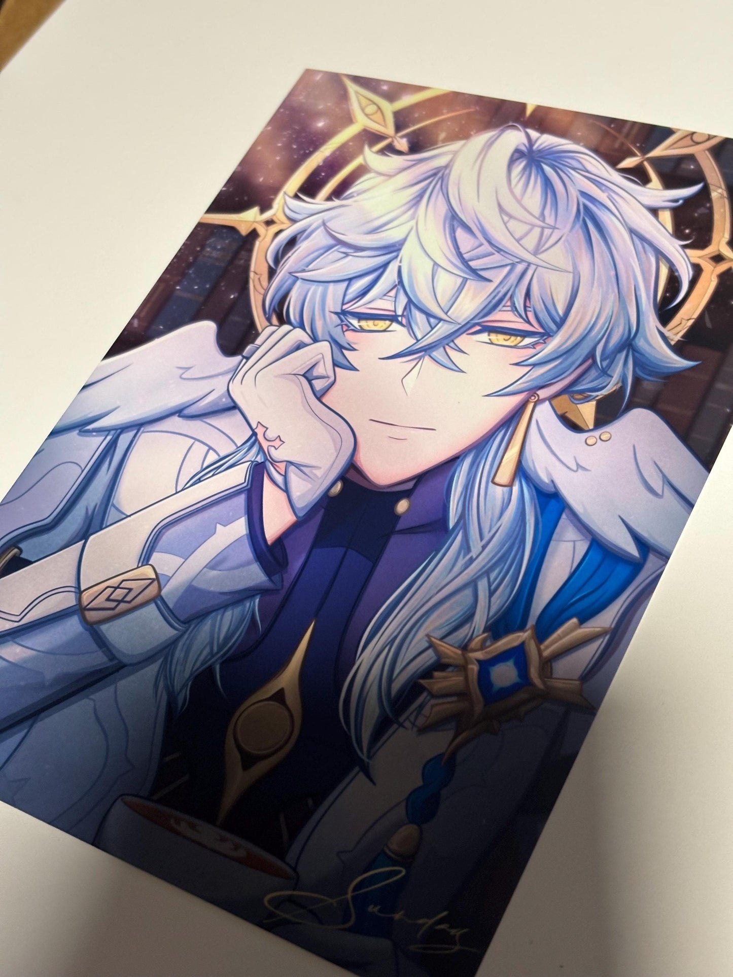 Honkai Star Rail Sunday Art Print: Coffee Fanart (5x7 & 11x17 Inches)