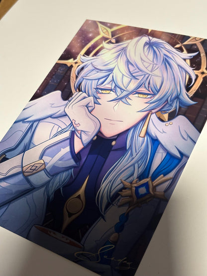 Honkai Star Rail Sunday Art Print: Coffee Fanart (5x7 & 11x17 Inches)