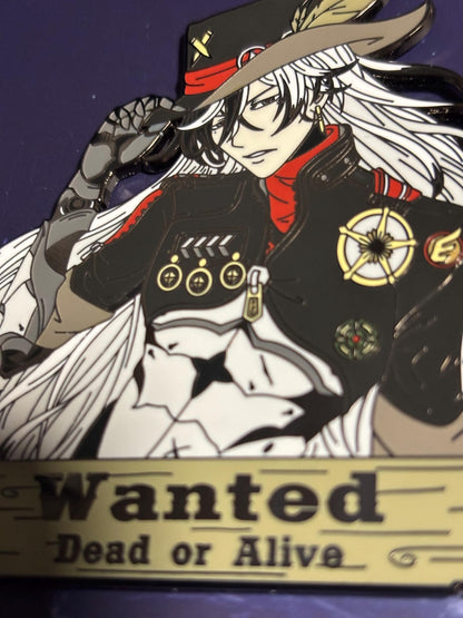 Boothill Wanted | 3” XL Hard Enamel Pin | Fan-made Honkai Star Rail Fanart