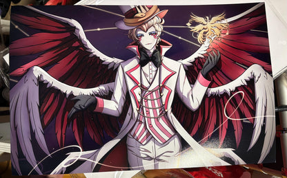 Lucifer Morningstar Hazbin Hotel Wall Art Poster Print Fanart (5x7 and 11x17 Inches)