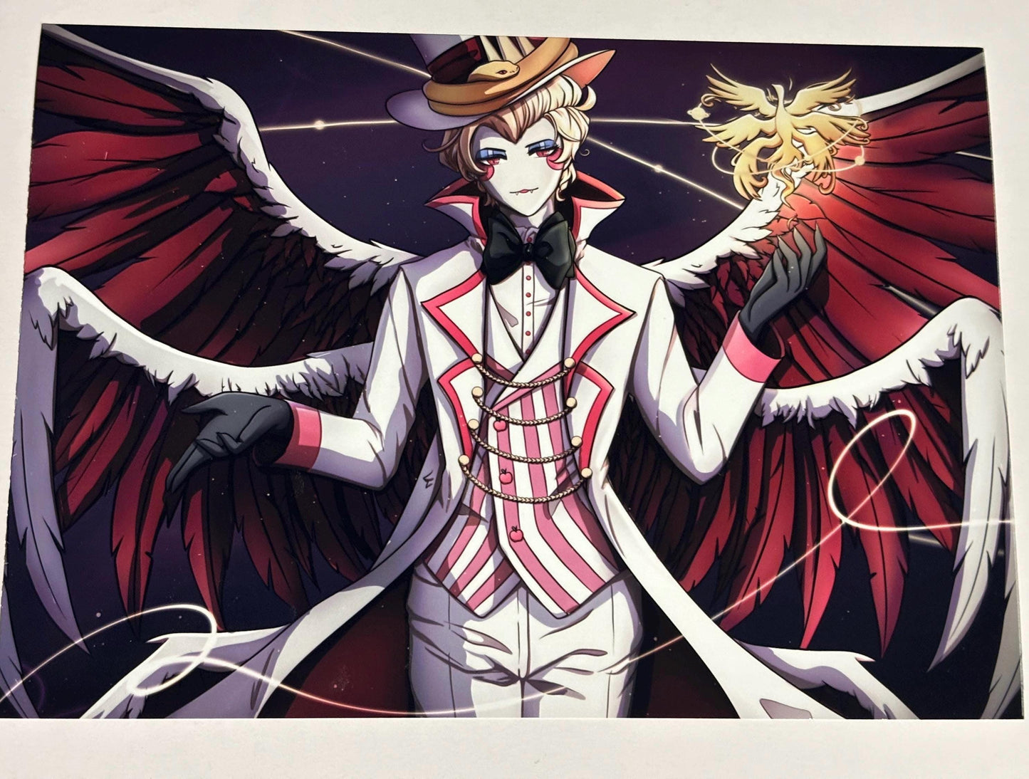 Lucifer Morningstar Hazbin Hotel Wall Art Poster Print Fanart (5x7 and 11x17 Inches)