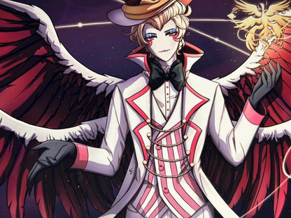 Lucifer Morningstar Hazbin Hotel Wall Art Poster Print Fanart (5x7 and 11x17 Inches)