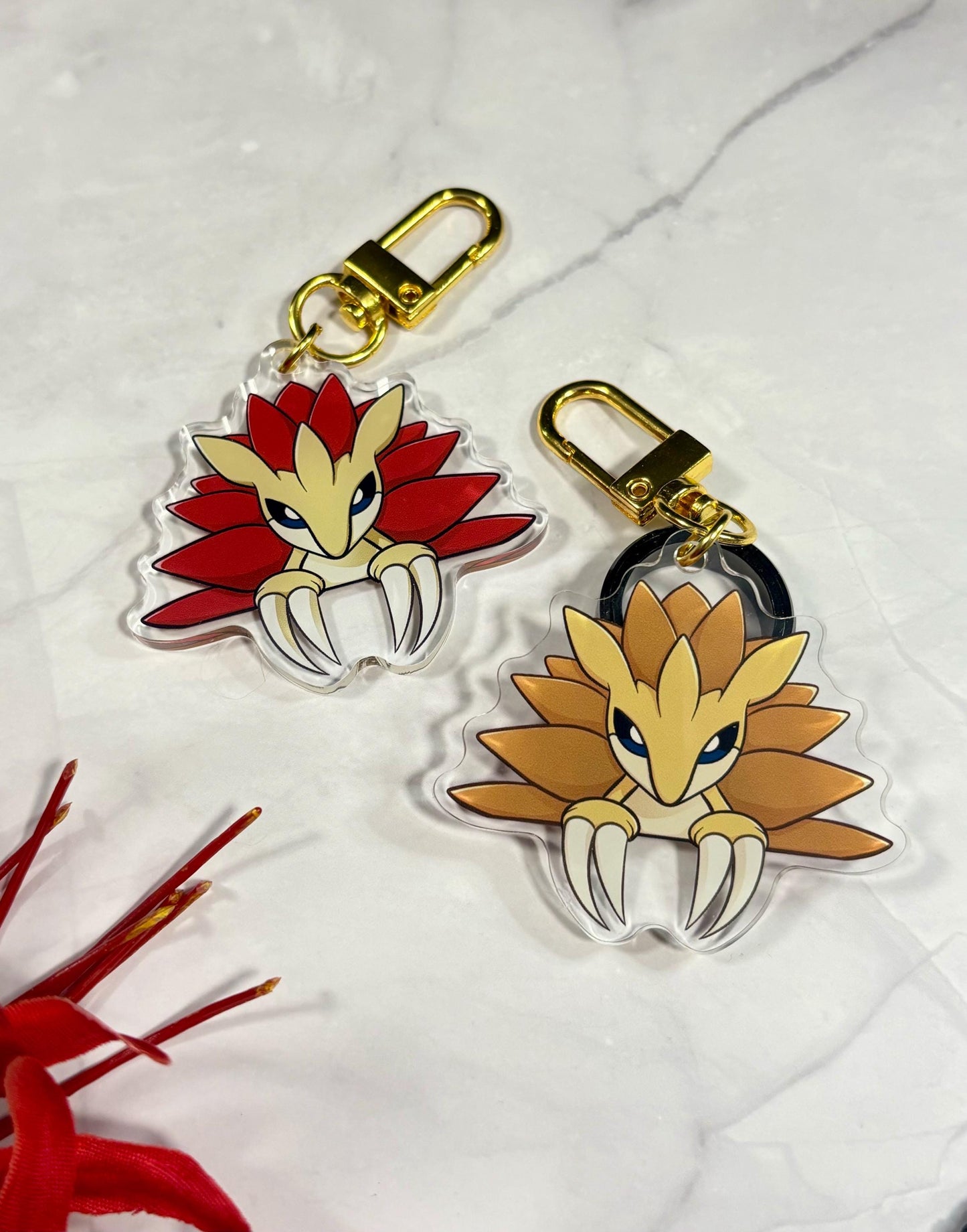 Double-Sided Shiny Acrylic Keychain Charm