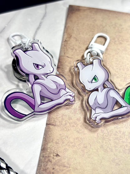 Legendary Mon Acrylic Keychain: Double-Sided Shiny Fanart Charm