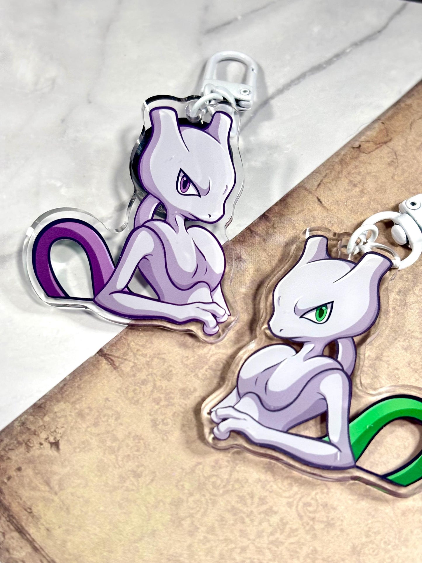 Legendary Mon Acrylic Keychain: Double-Sided Shiny Fanart Charm