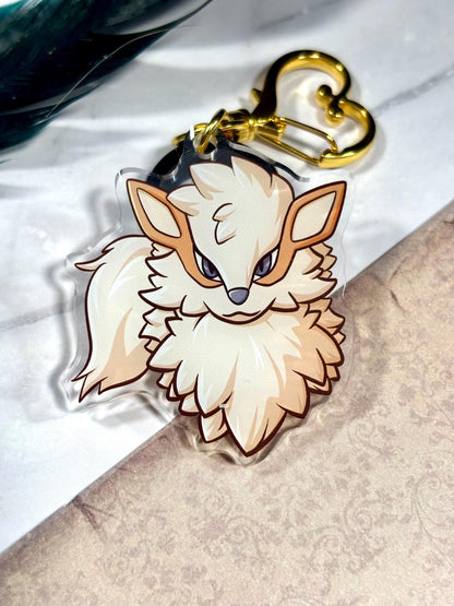 Fire Dog Keychain: Fanart | 2” Acrylic Charm