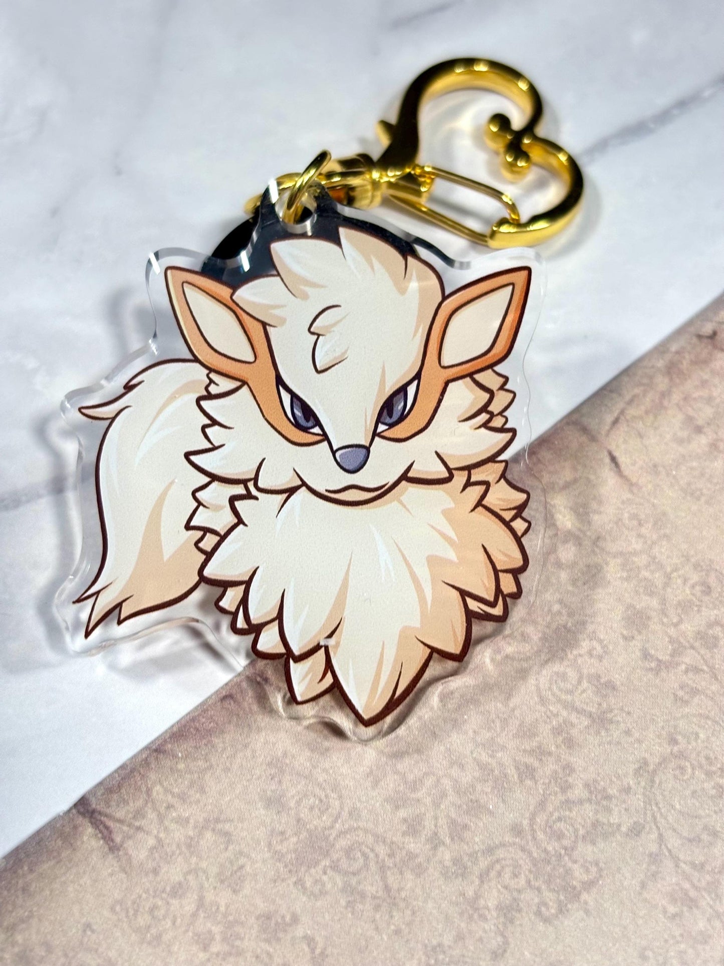 Fire Dog Keychain: Fanart | 2” Acrylic Charm