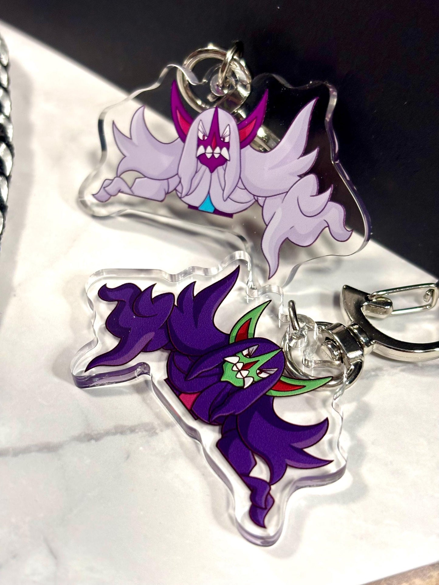 Double-sided Shiny Grimmsnarl Fanart Keychain | 2” Charm