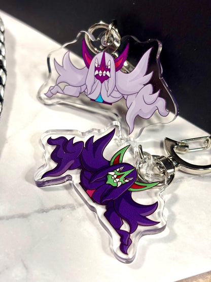 Double-sided Shiny Grimmsnarl Fanart Keychain | 2” Charm