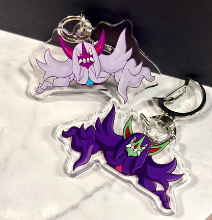 Double-sided Shiny Grimmsnarl Fanart Keychain | 2” Charm