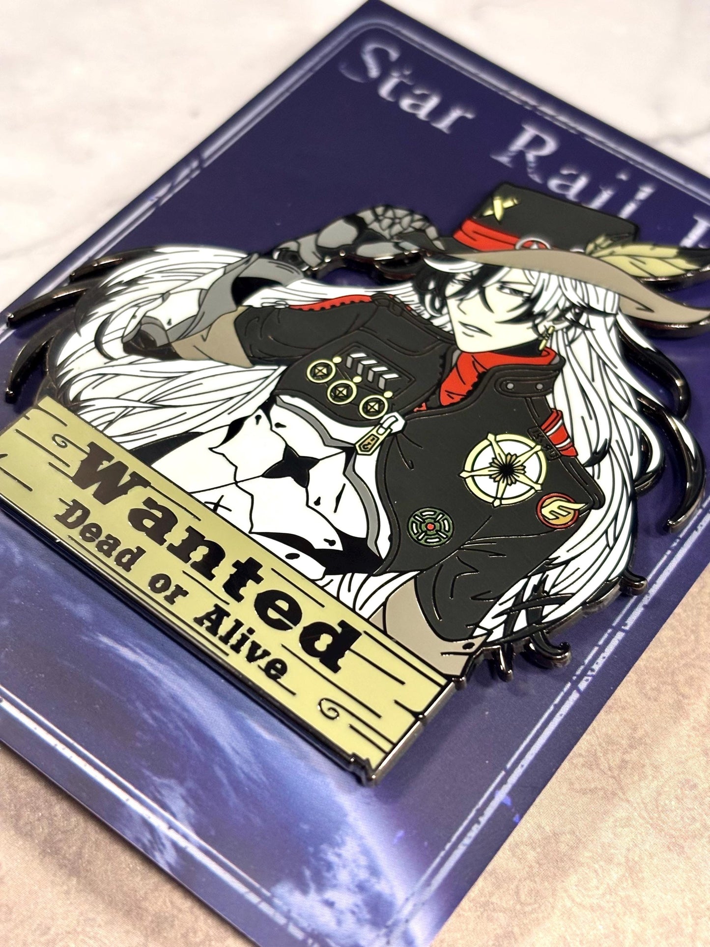 Boothill Wanted | 3” XL Hard Enamel Pin | Fan-made Honkai Star Rail Fanart