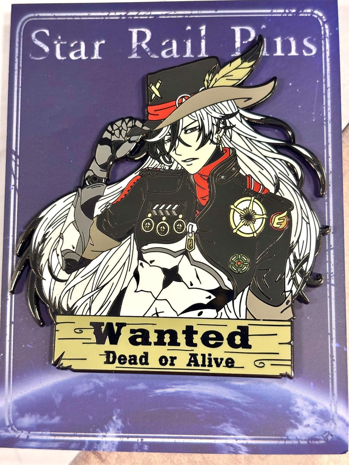 Boothill Wanted | 3” XL Hard Enamel Pin | Fan-made Honkai Star Rail Fanart